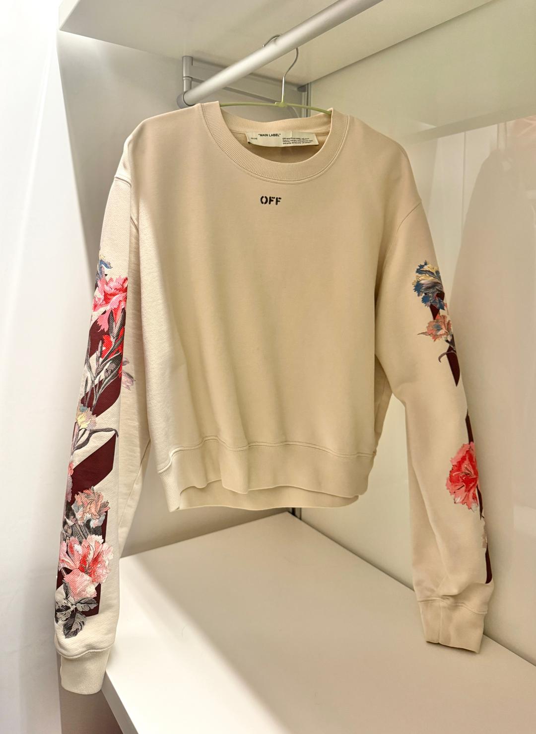 Off White Свитшот Off-White с цветочным принтом — фото 2