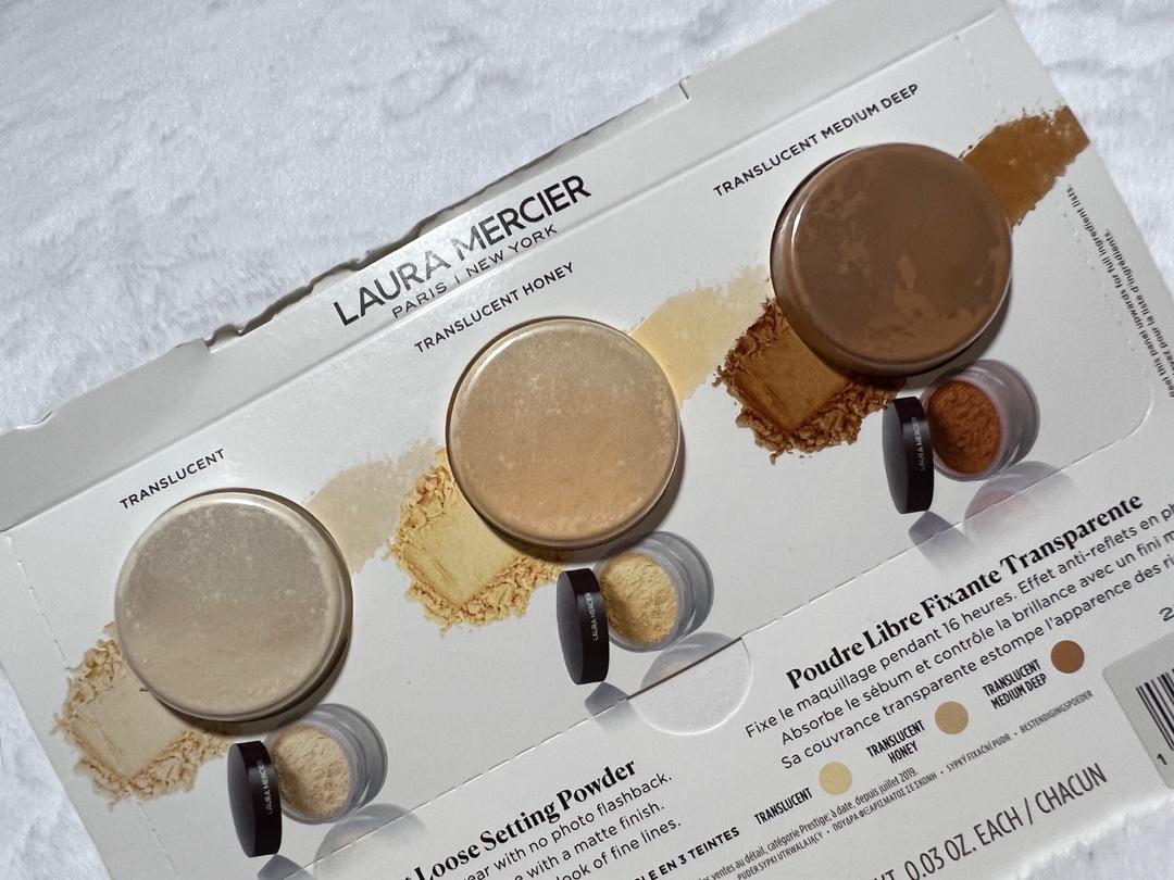 laura mercier Laura Mercier пробники тестер пудра рассыпчатая 3 оттенка translucent  powder — фото 2