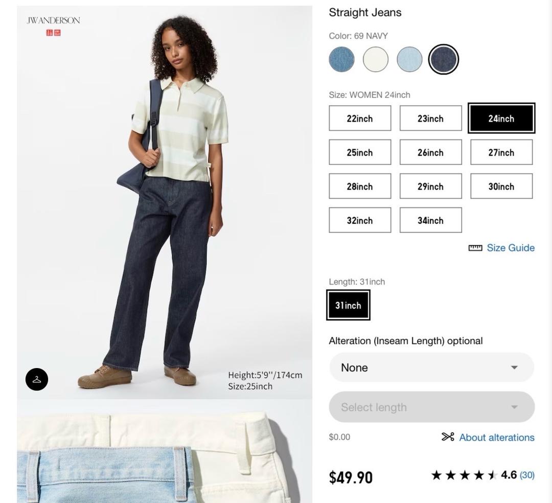 Uniqlo Новые джинсы юникло — фото 2