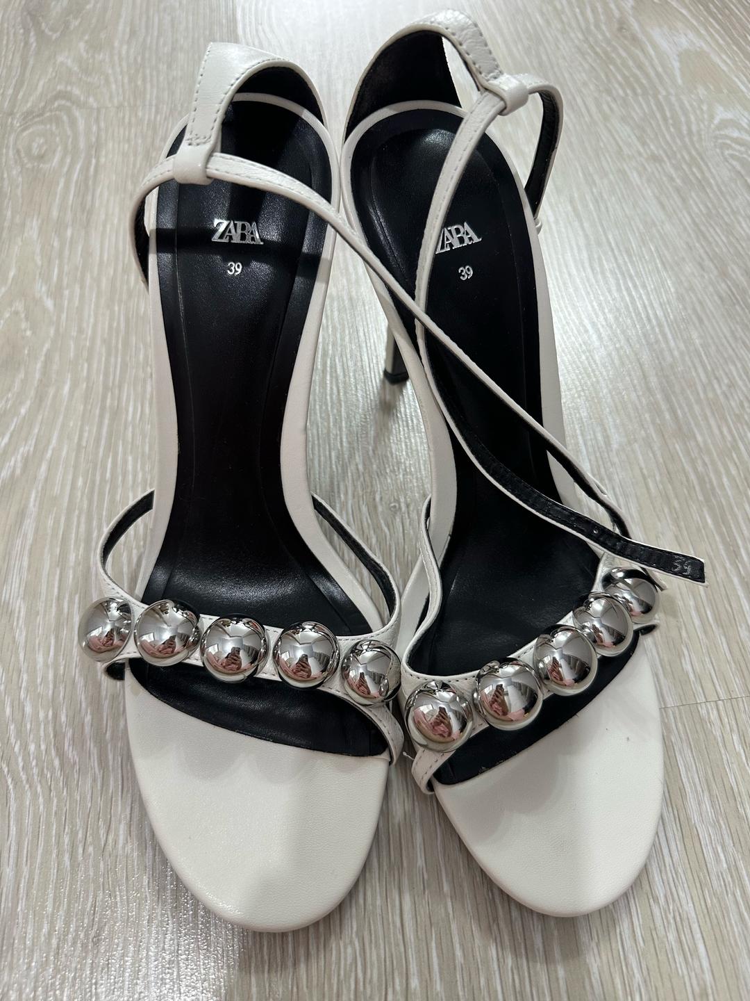 Zara Кожаные босоножки Zara — фото 2