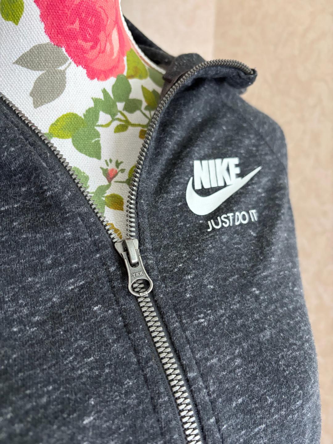 Nike Олимпийка / кофта Nike (темно серый меланж) — фото 2