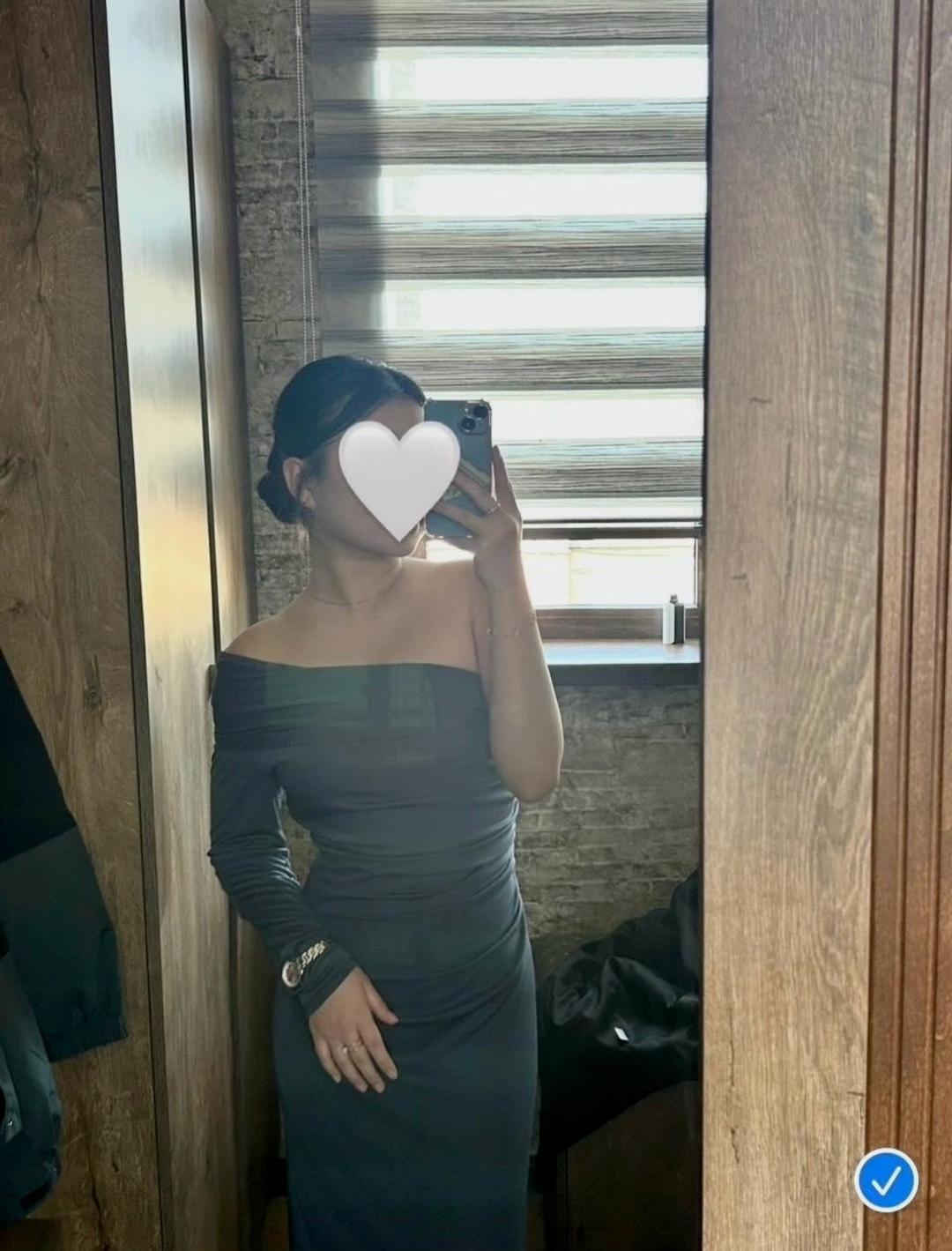 Zara Платье с рукавом на одно плечо — фото 2