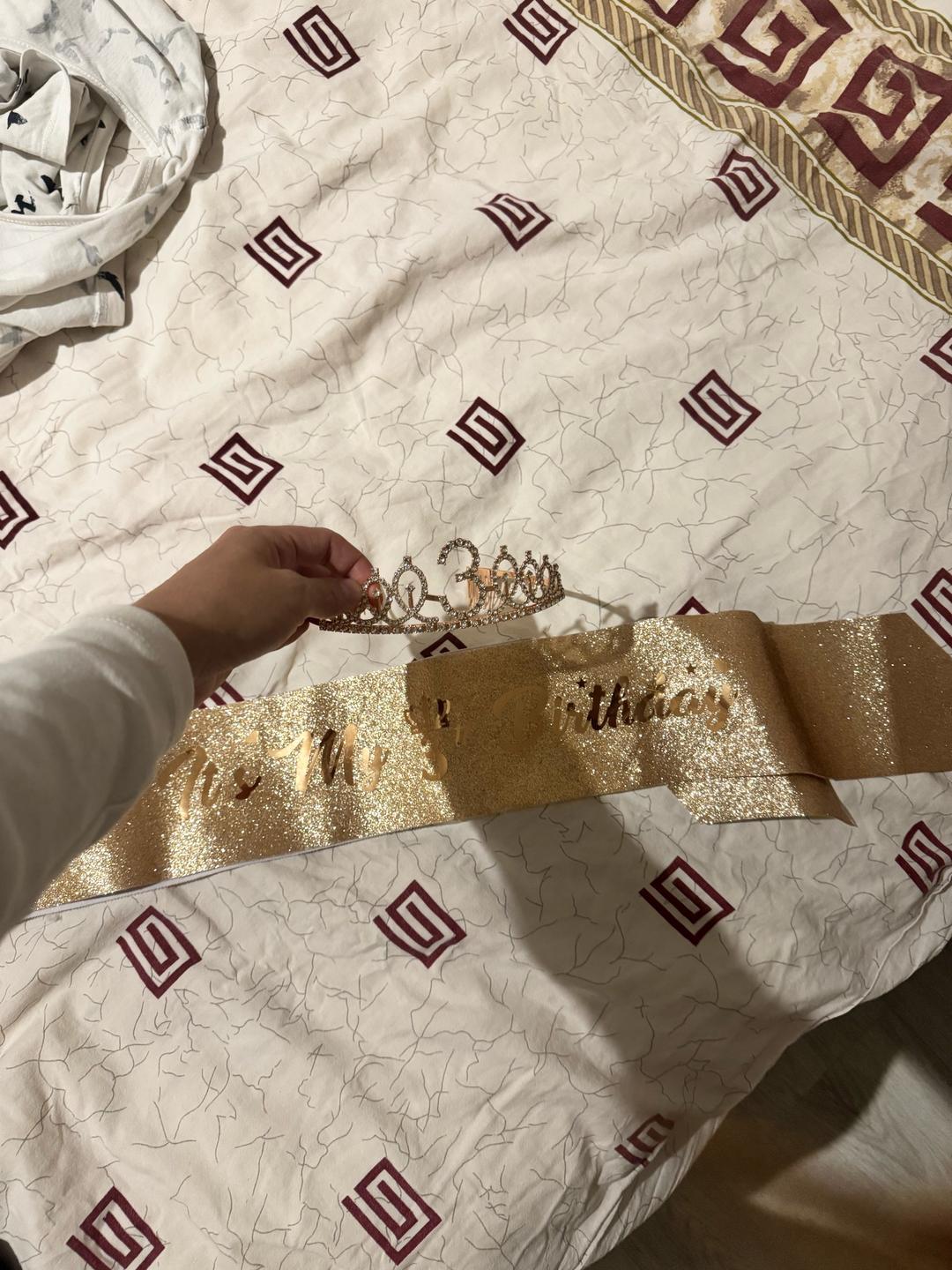 Нет бренда Продаётся детская корона и лента с цифрой 3 — фото 2