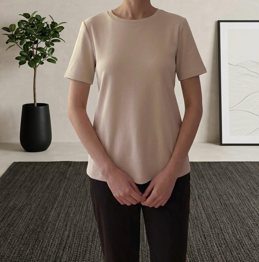 Max Mara Бежевая футболка Max Mara — фото 2