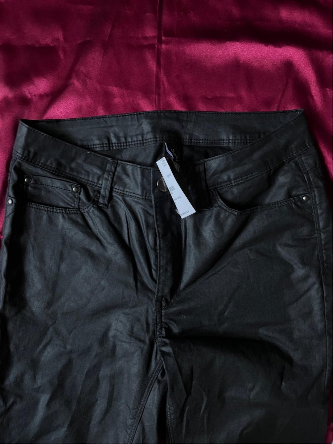 JBC Чёрные джинсы JBC Skinny Fit — эффект кожи новые - S размер — фото 2