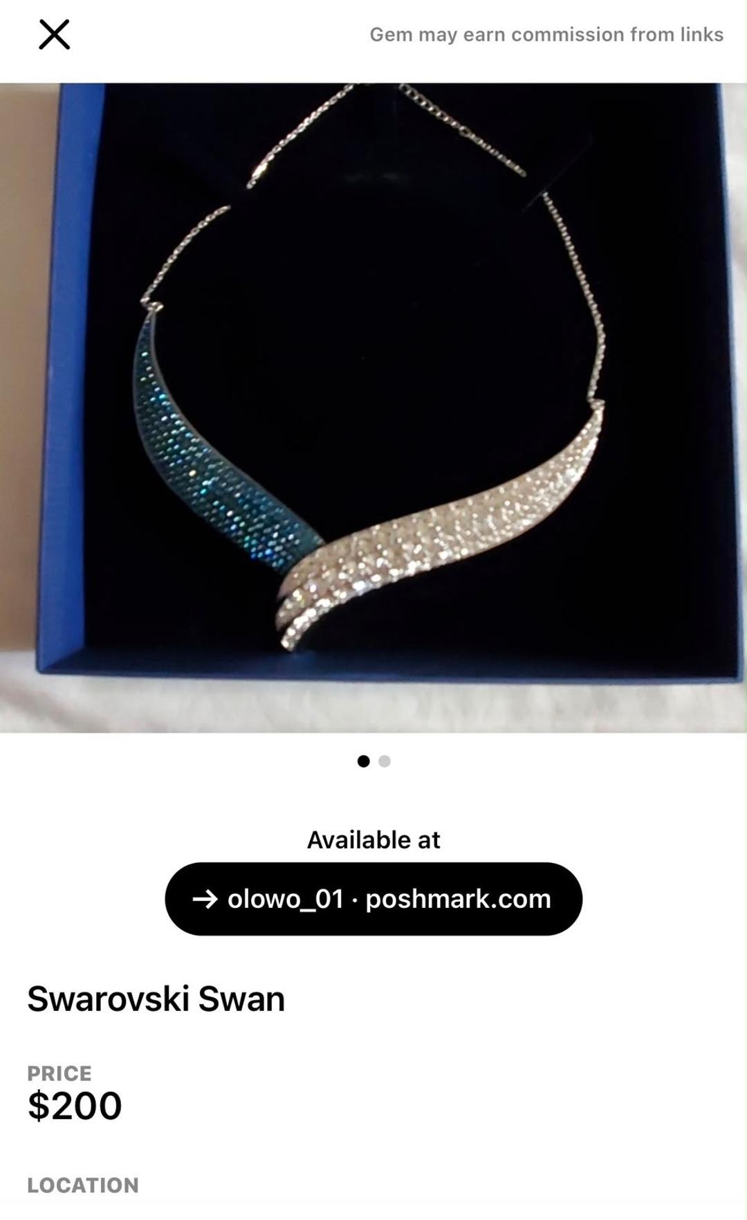 Swarovski Колье FORTUNATELY — фото 2