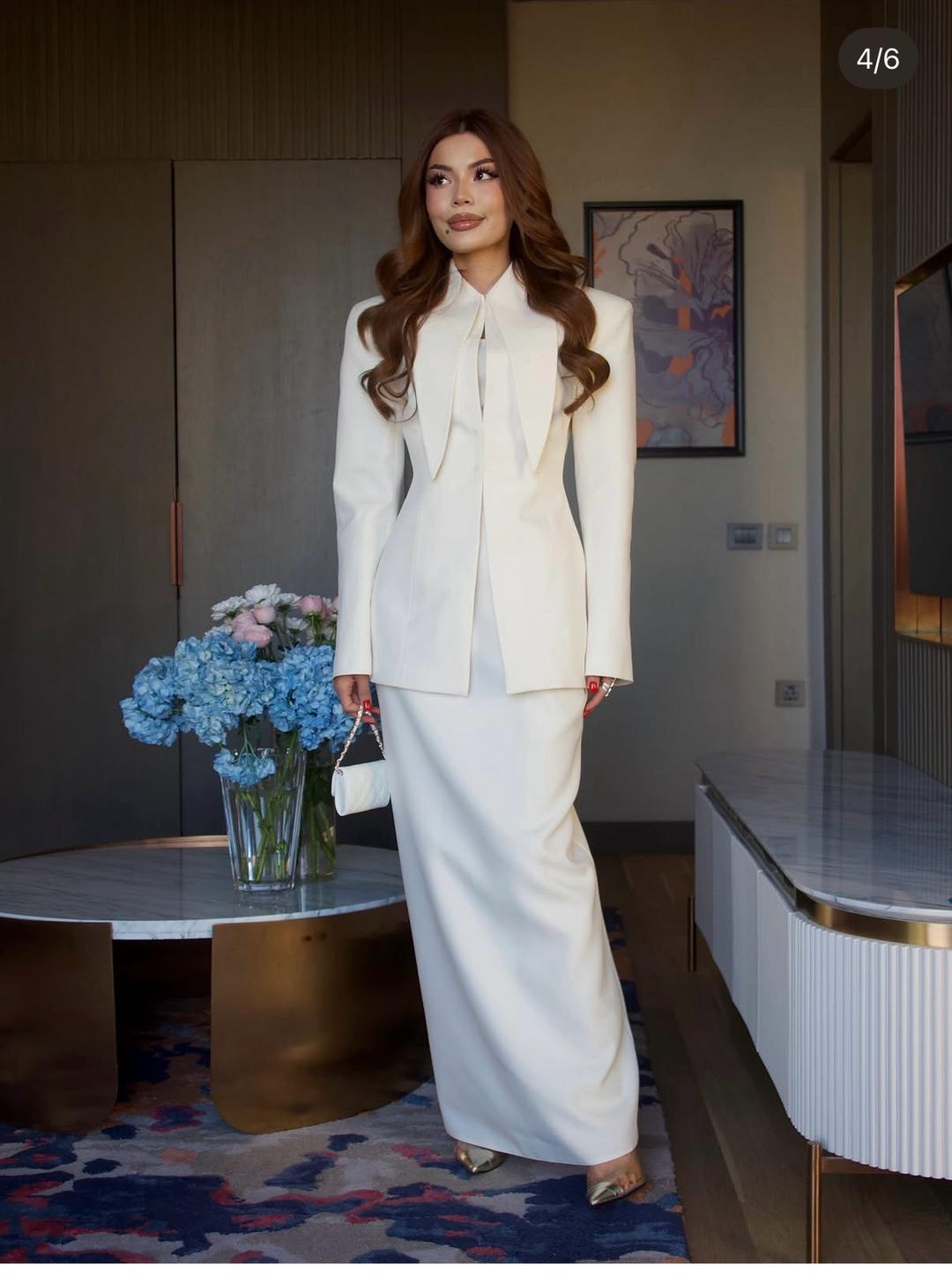 Stylish Женский костюм с удлиненным жакетом и юбкой Stylish — фото 2