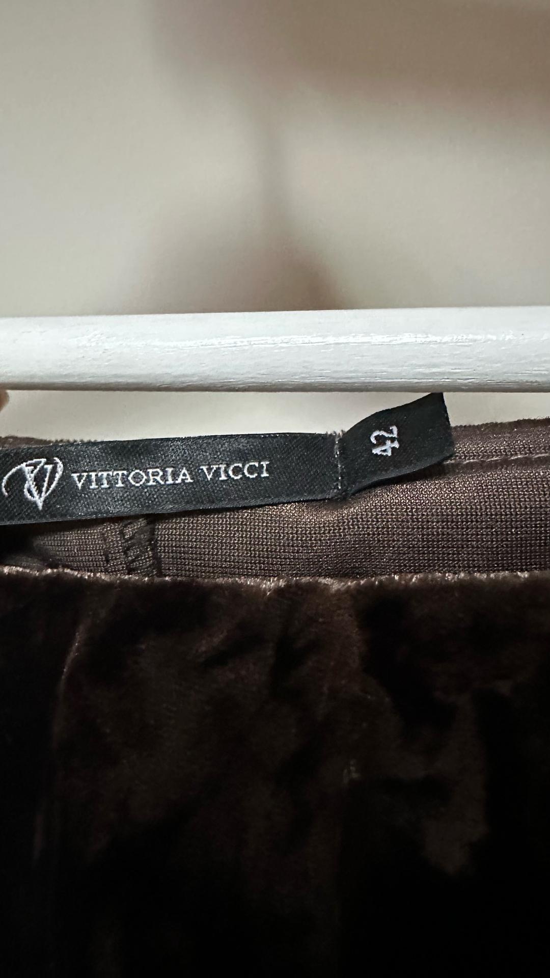 VITTORIA VICCI Платье из мягкого бархата Vittoria Vicci — фото 2