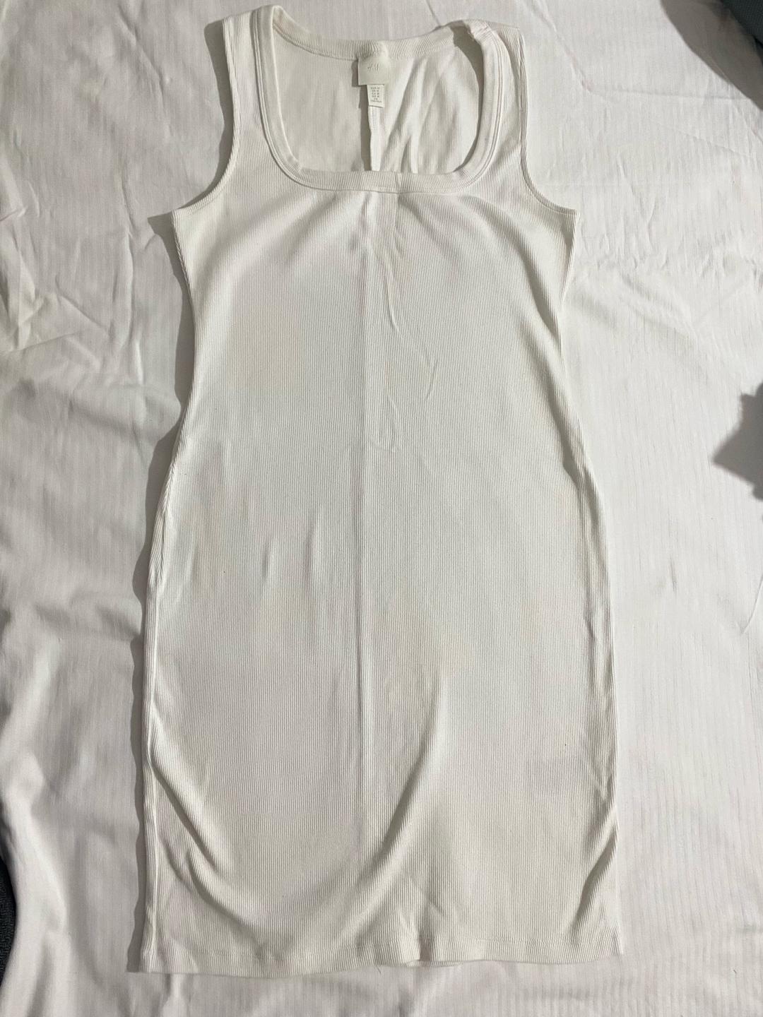 H&M Платье мини H&M в рубчик — фото 2