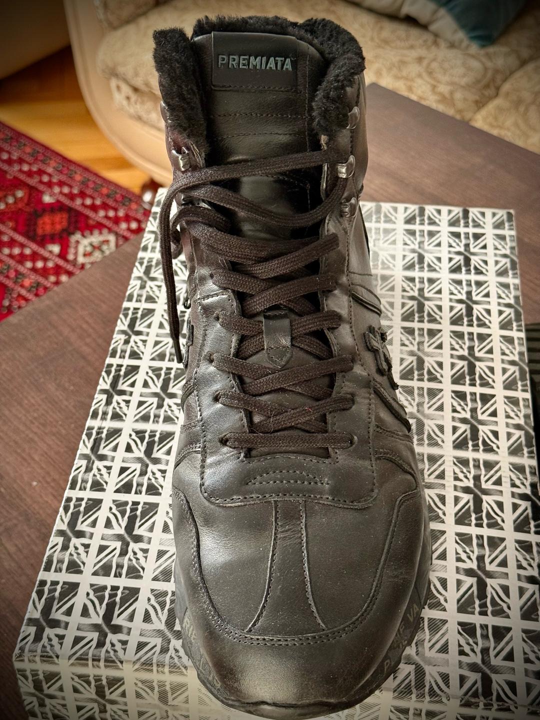 Premiata Premiata Jeff VAR.6110M зимние кожаные ботинки, оригинал — фото 2