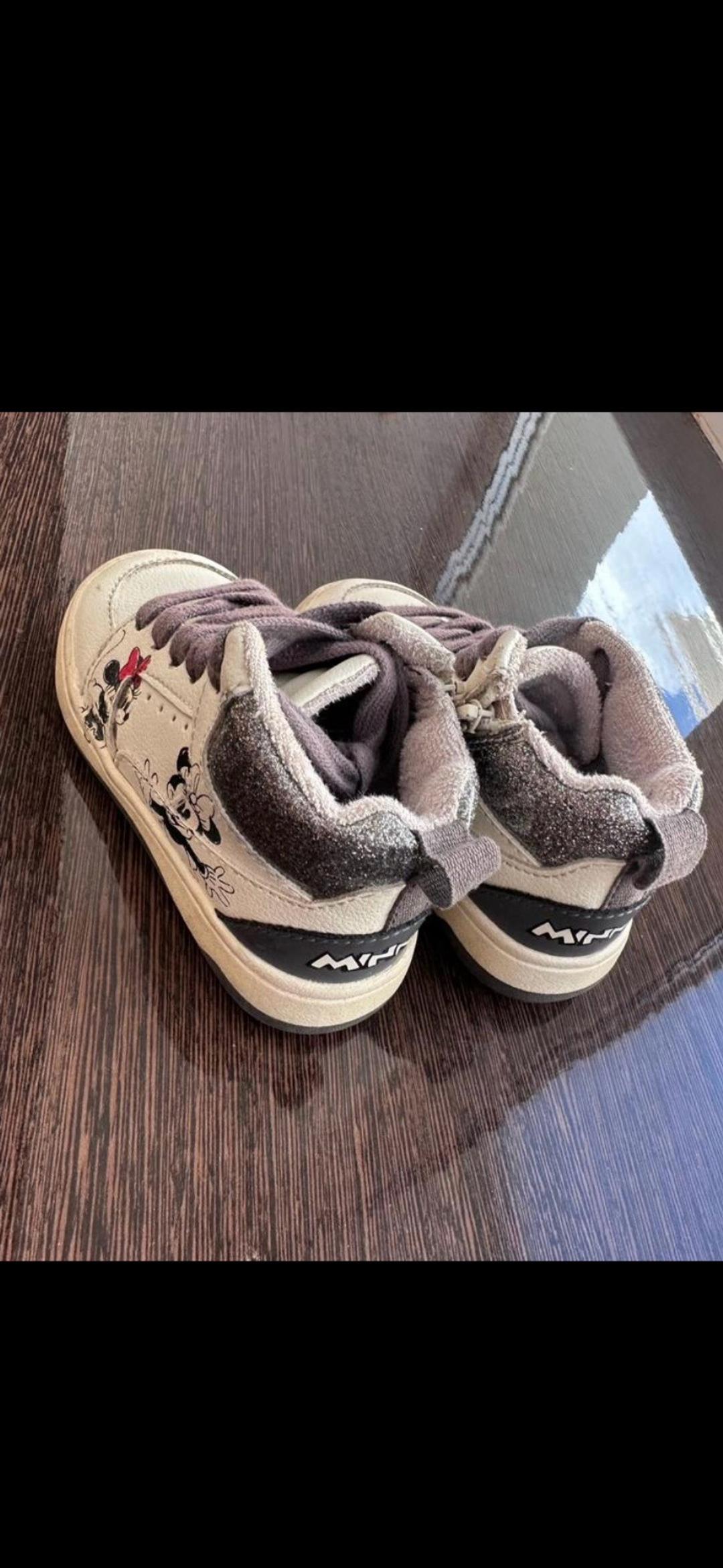 Zara Kids Высокие кеды для девочки с принтом — фото 2