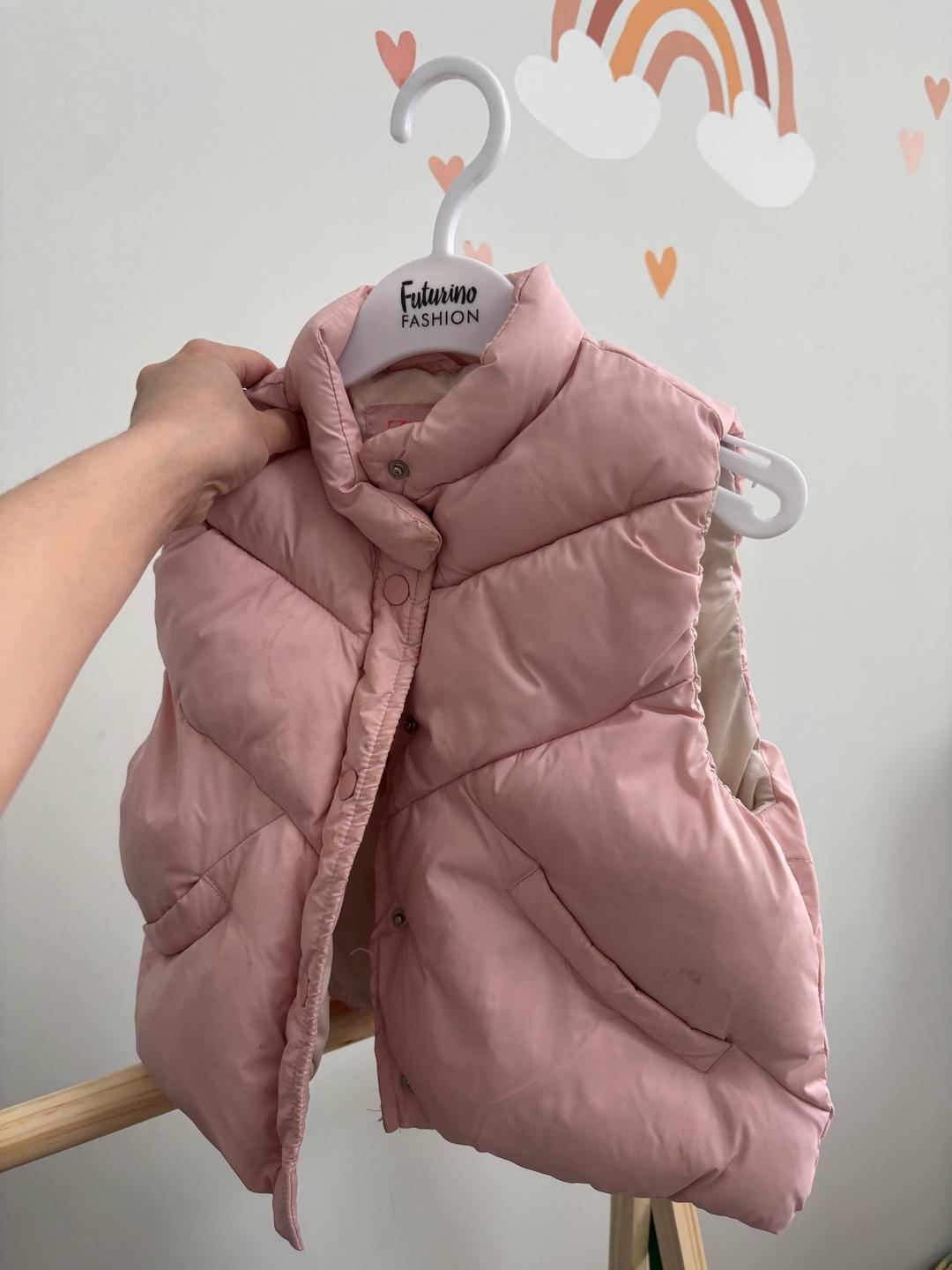 Zara Kids Безрукавка детская нежно  розовый цвет — фото 2
