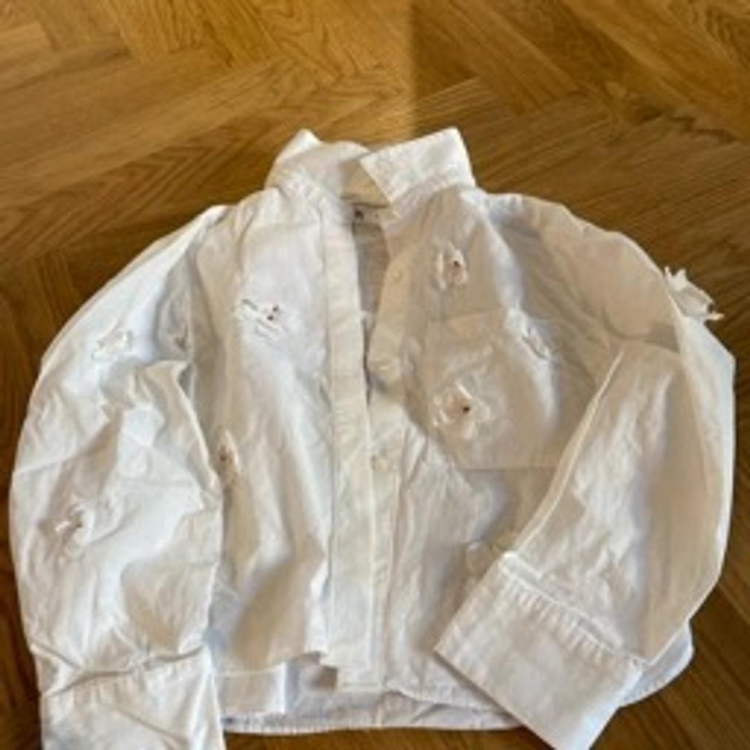 Zara Рубашка Zara с вышивкой цветами — фото 2