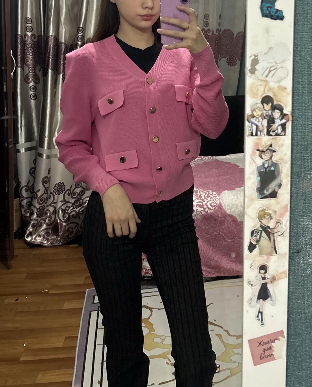 Нет бренда Розовый Кардиган — фото 2
