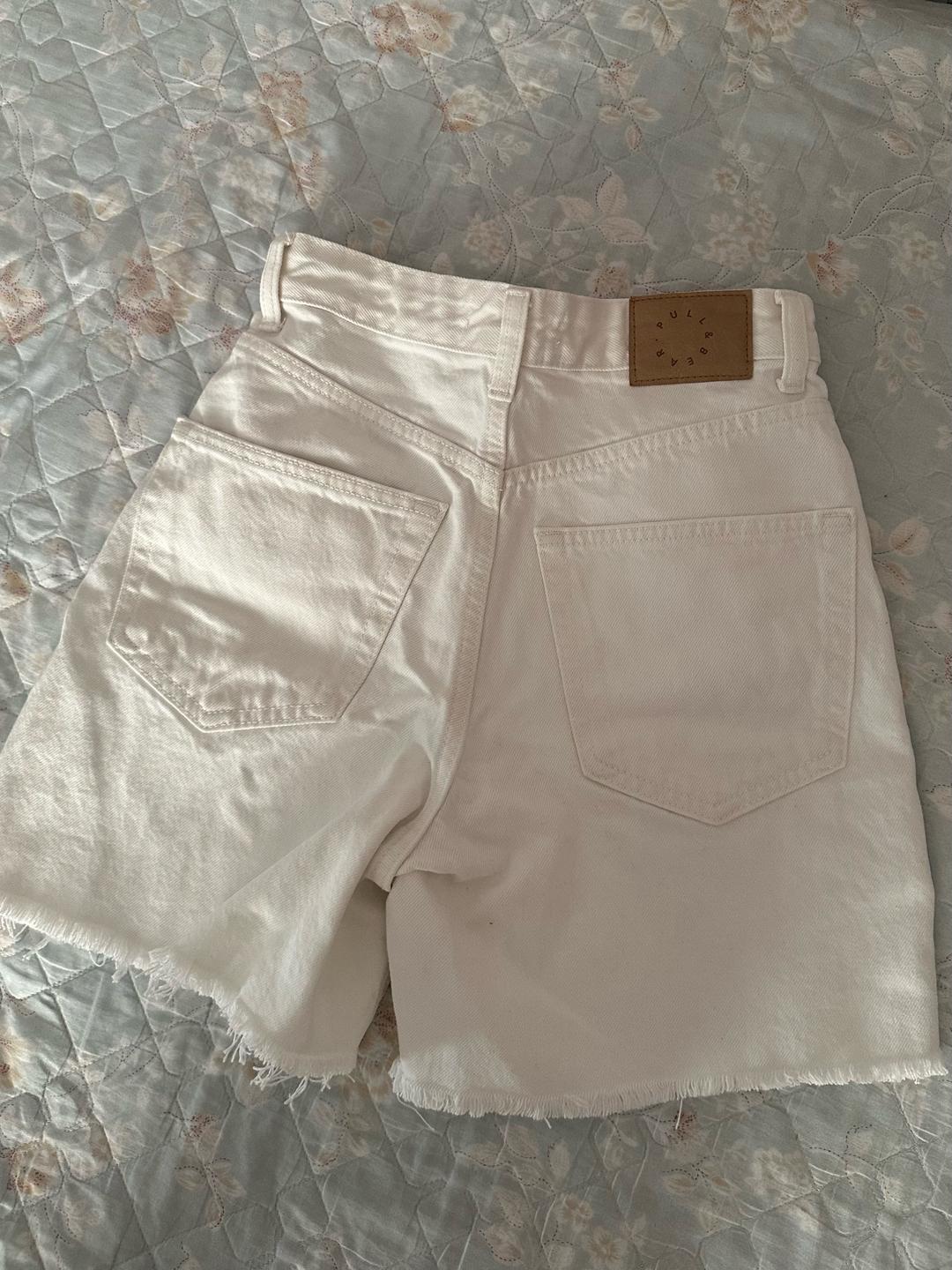 Pull & Bear Белые шорты Pull&Bear — фото 2