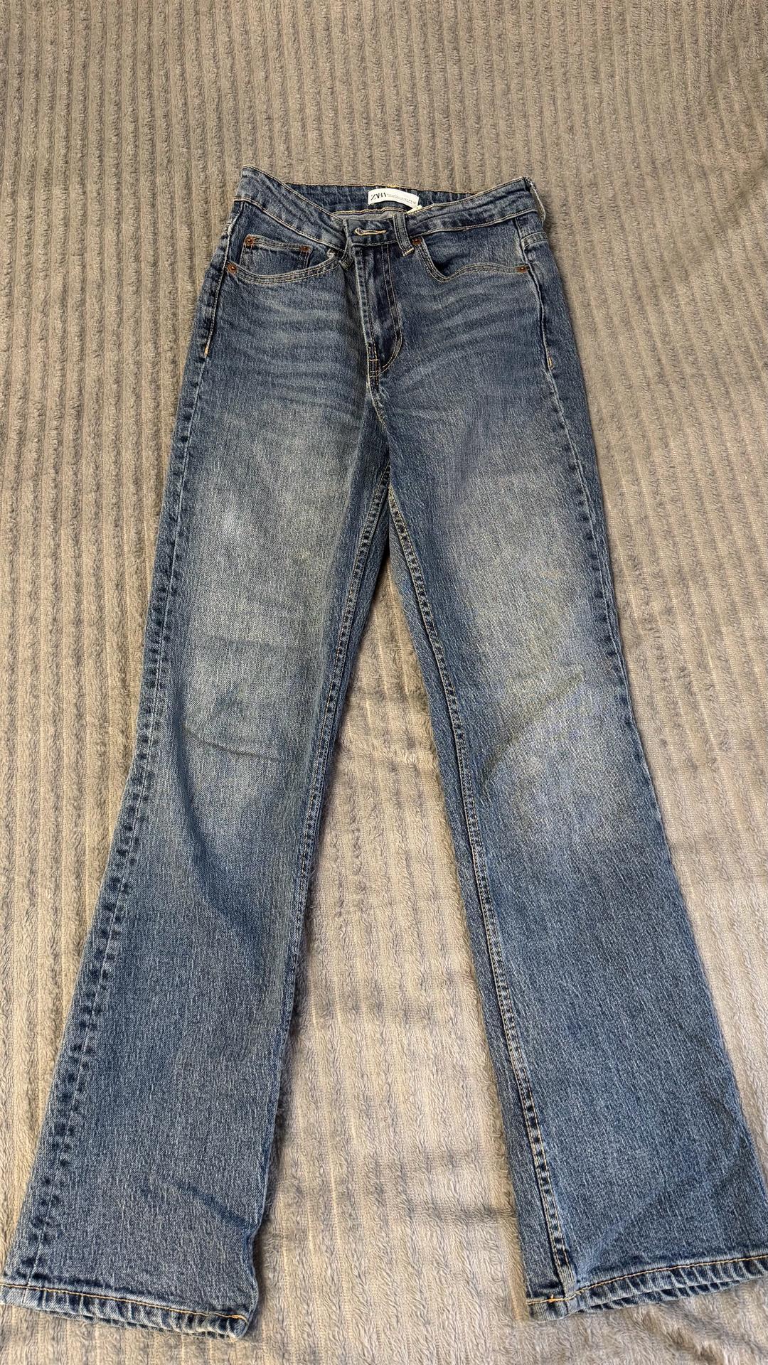 Zara Синие джинсы Zara — фото 2