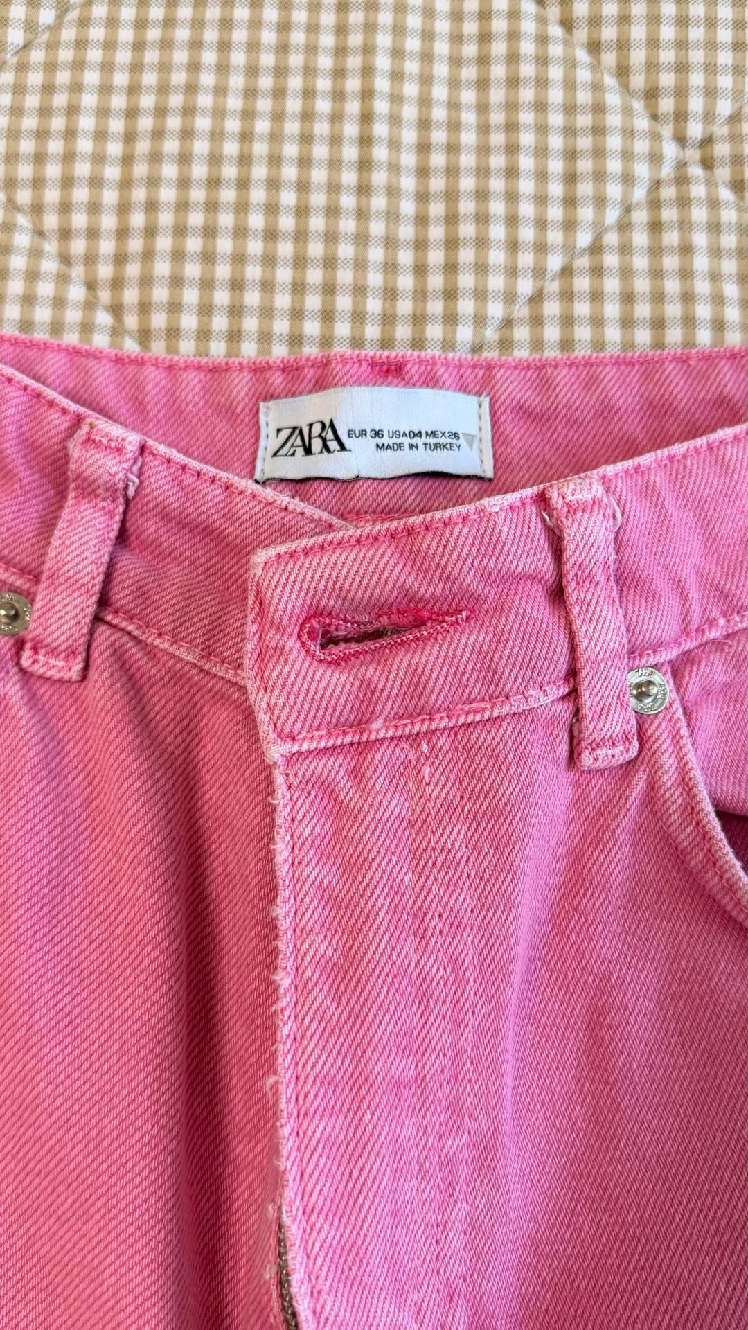 Zara Джинсы Zara розовые — фото 2