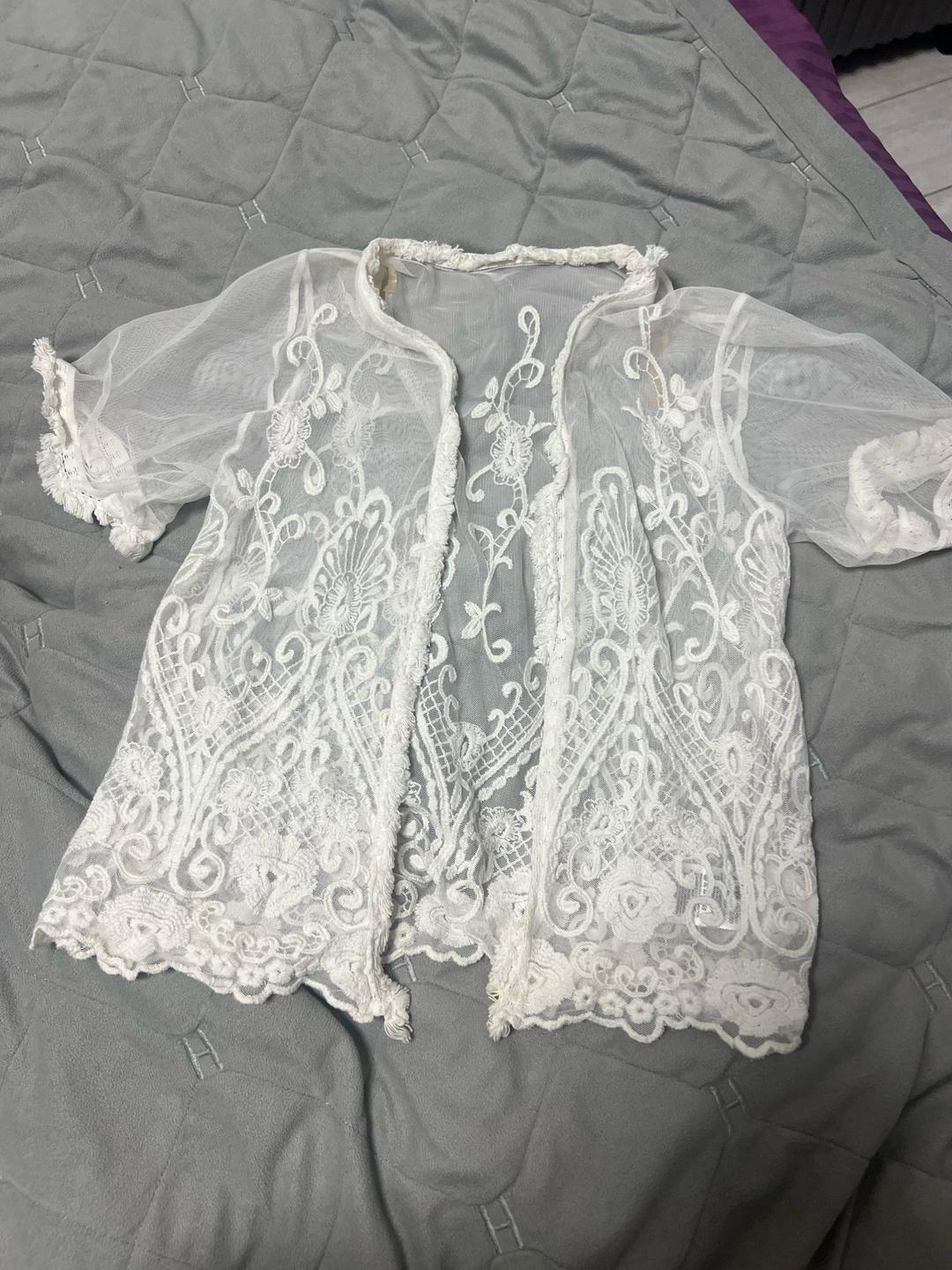 Mothercare Комплект Mothercare из топа и кружевной накидки — фото 2