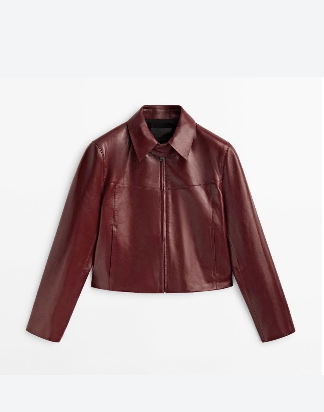 Massimo Dutti Новая кожаная куртка Массимо Дутти — фото 2