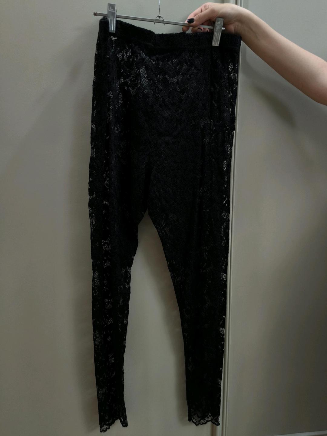 Винтаж Кружевные лосины l xl — фото 2