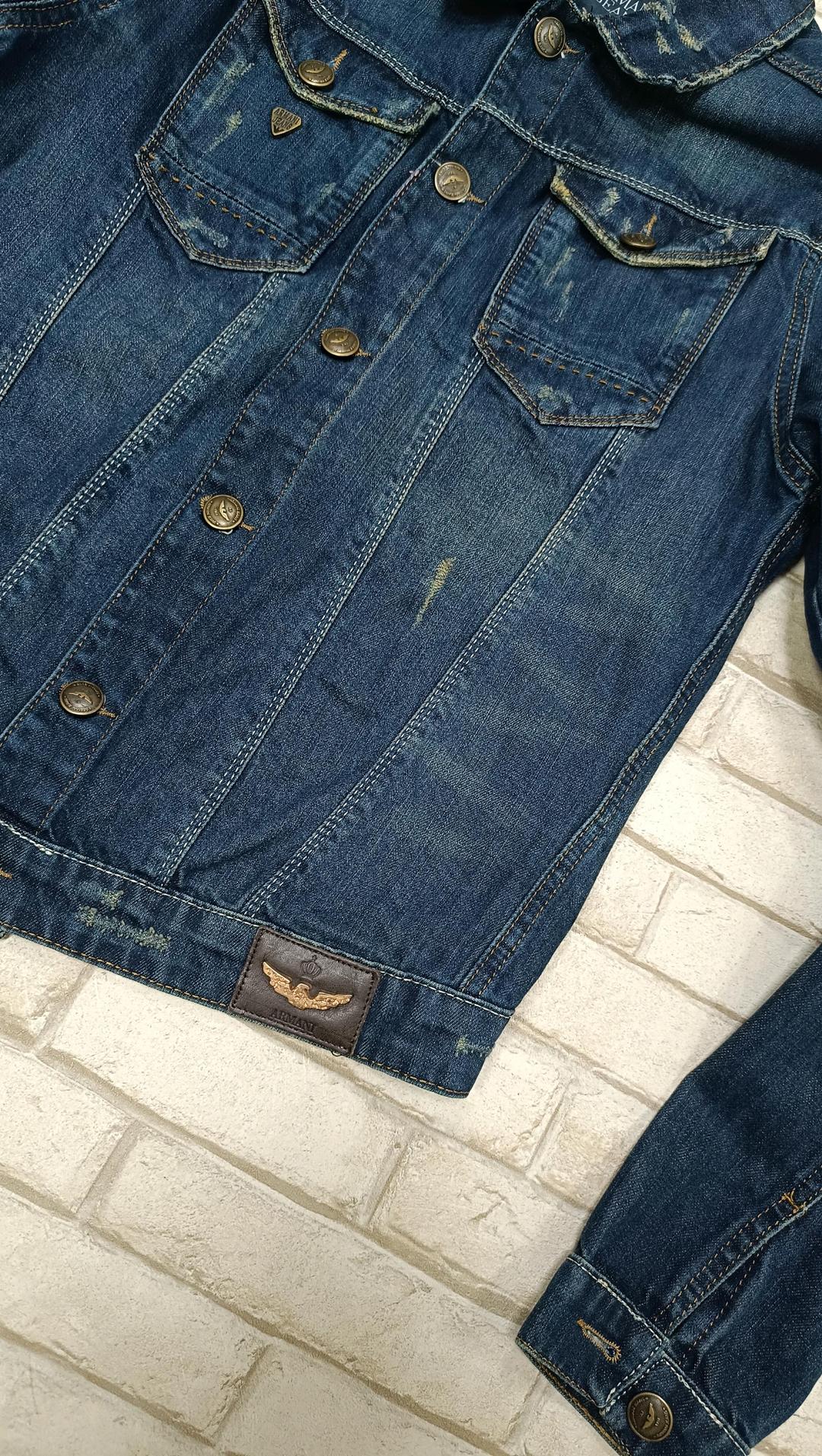 Armani Jeans Женская джинсовая куртка, винтаж — фото 2