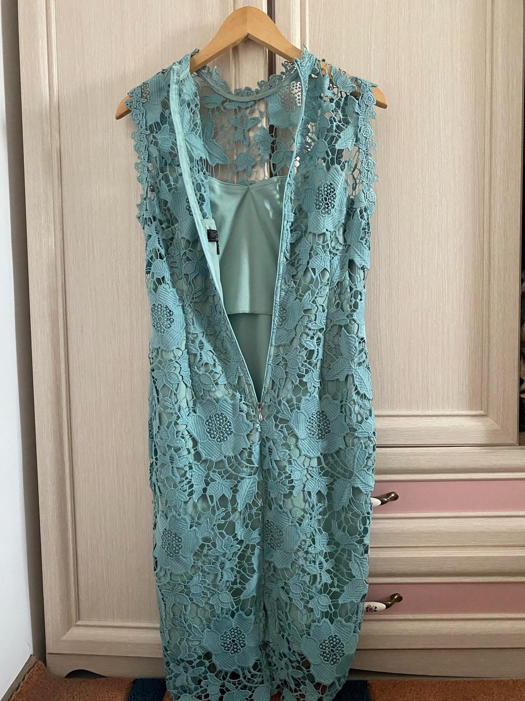 Dorothy Perkins Кружевное платье мятного цвета — фото 2