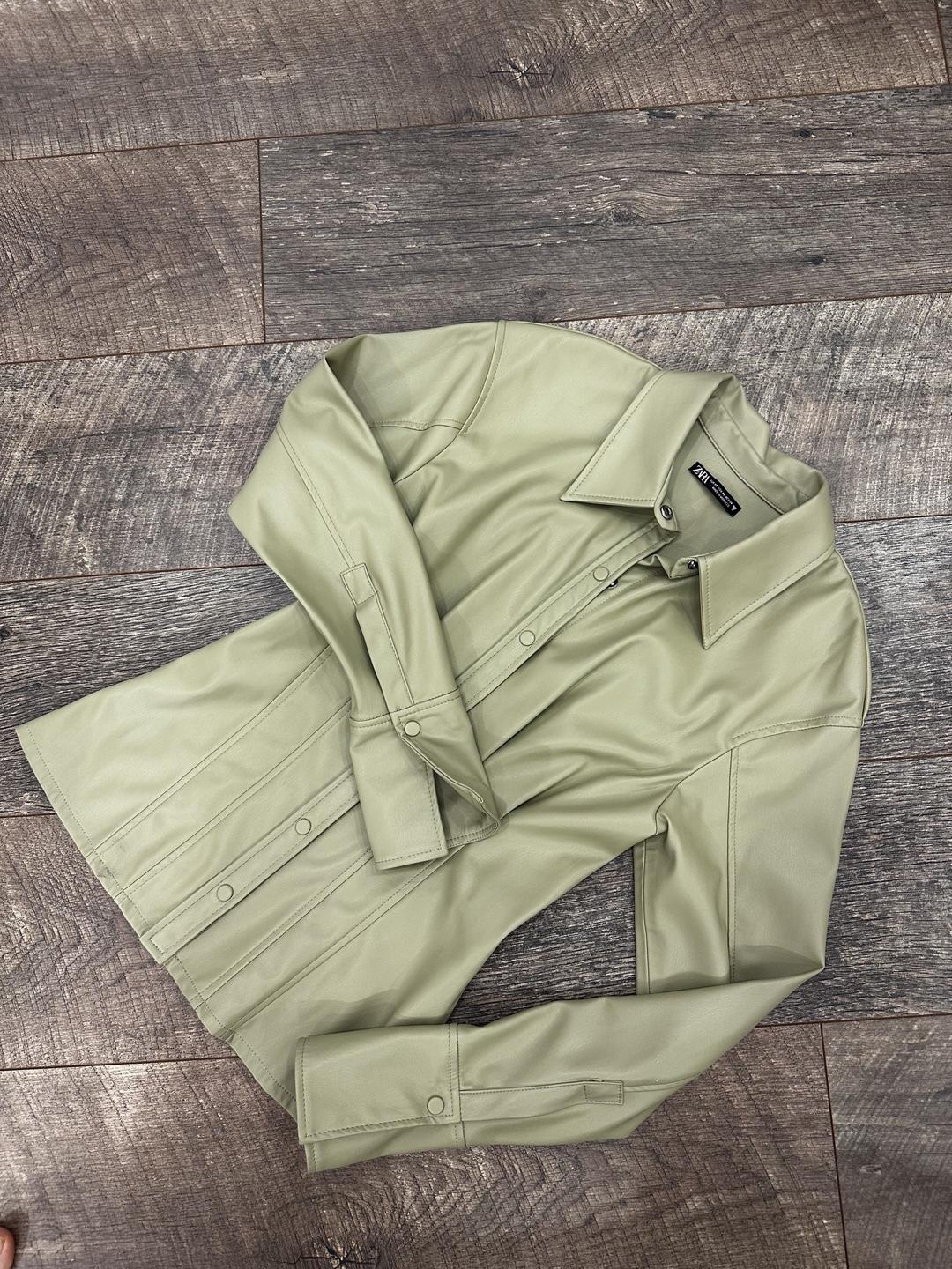 Zara Кожаная рубашка Zara — фото 2