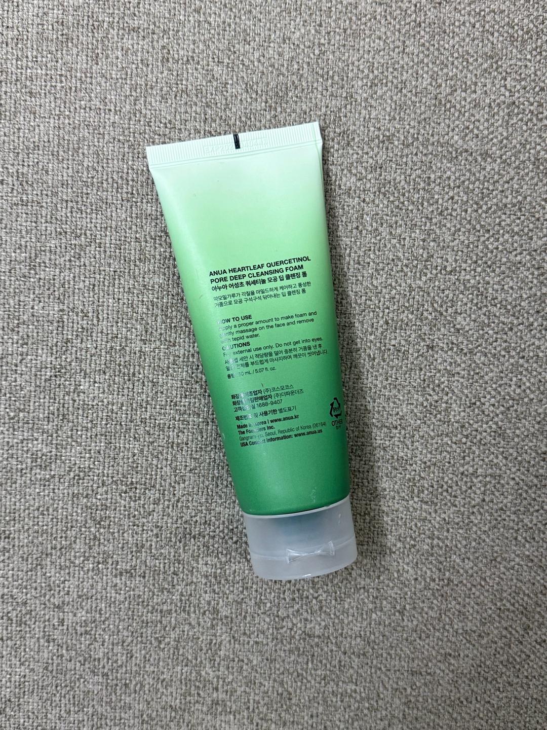 Anua Пенка для умывания Heartleaf Quercetinol Pore Deep Cleansing Foam — фото 2