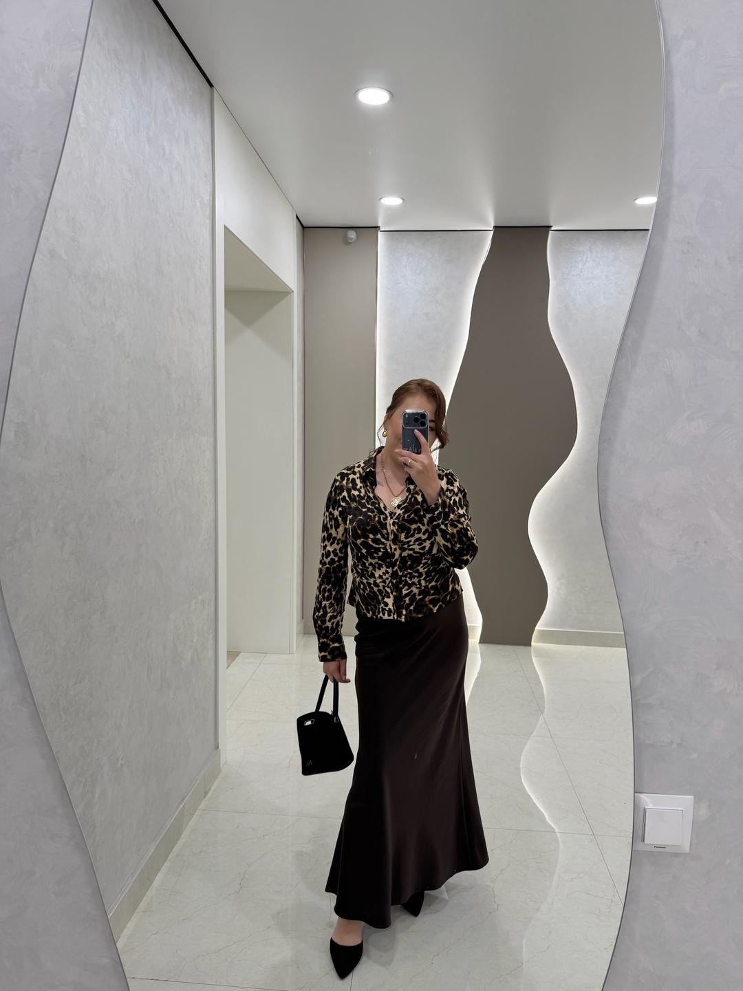 Zara Блуза Zara с леопардовым принтом — фото 2