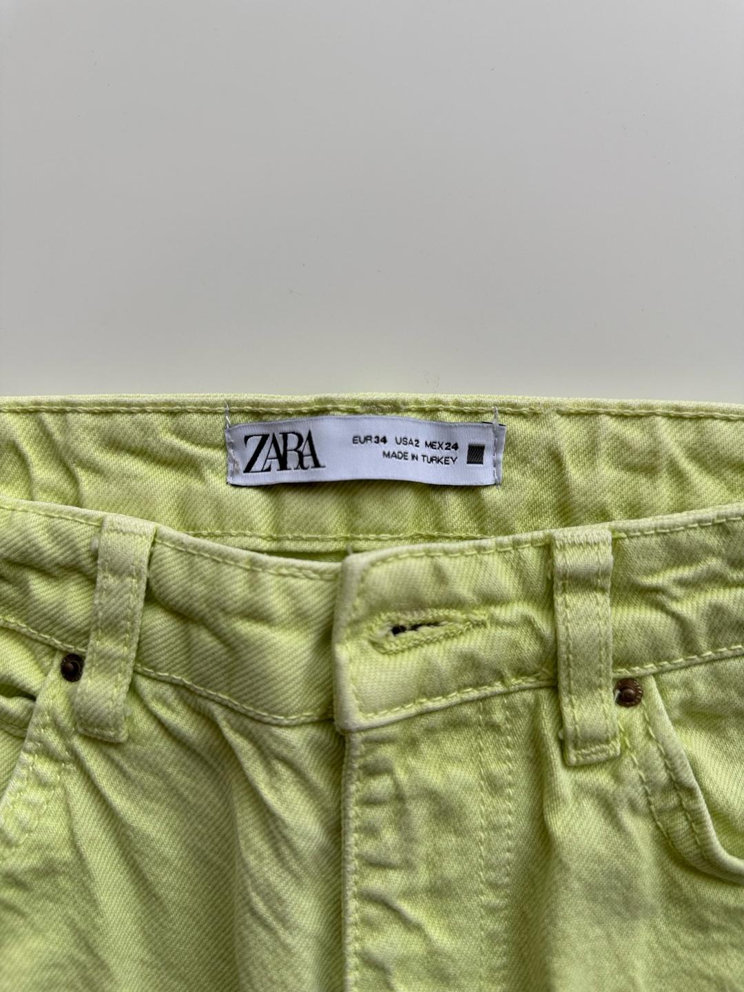 Zara Турецкие кожаные брюки, джинсы. — фото 2