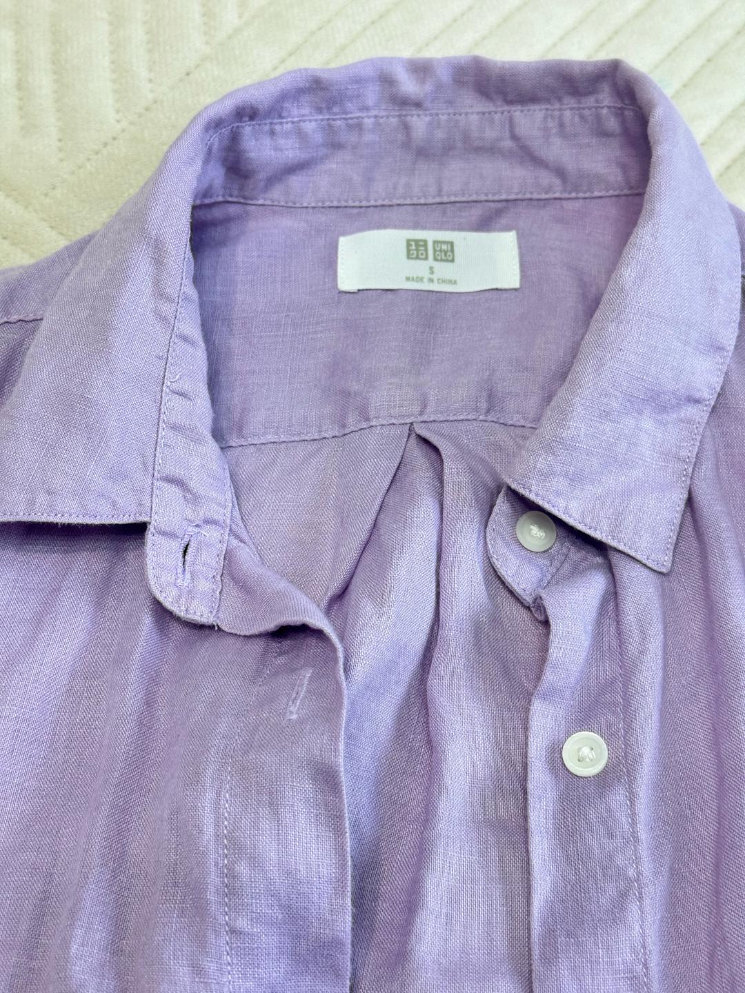Uniqlo Рубашка Uniqlo лен — фото 2