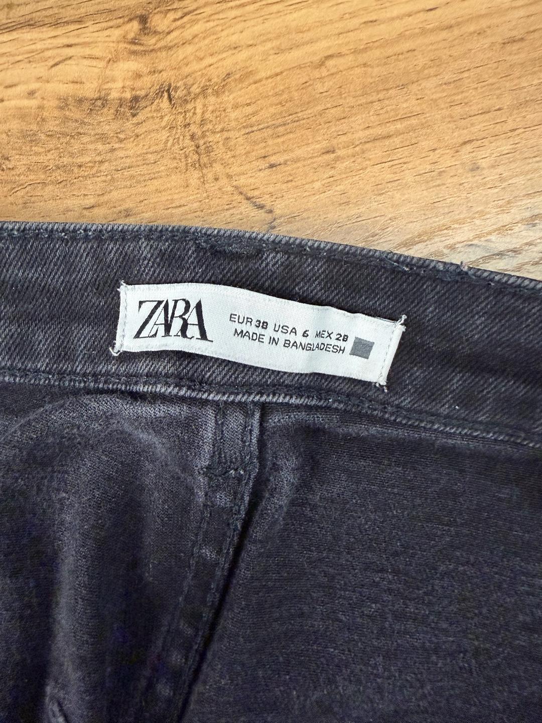 Zara Черные укороченные джинсы Zara — фото 2