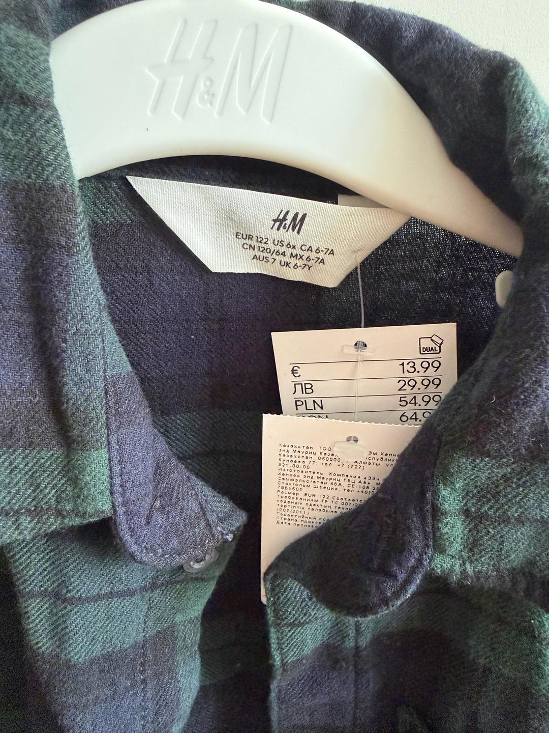 H&M Рубашка клетчатая — фото 2