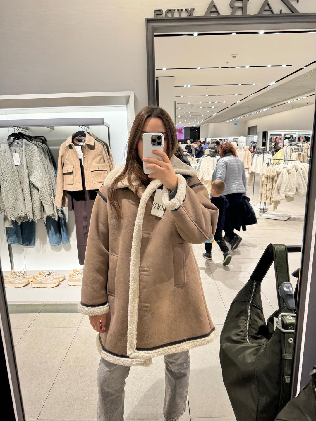 Zara Дубленка zara — фото 2