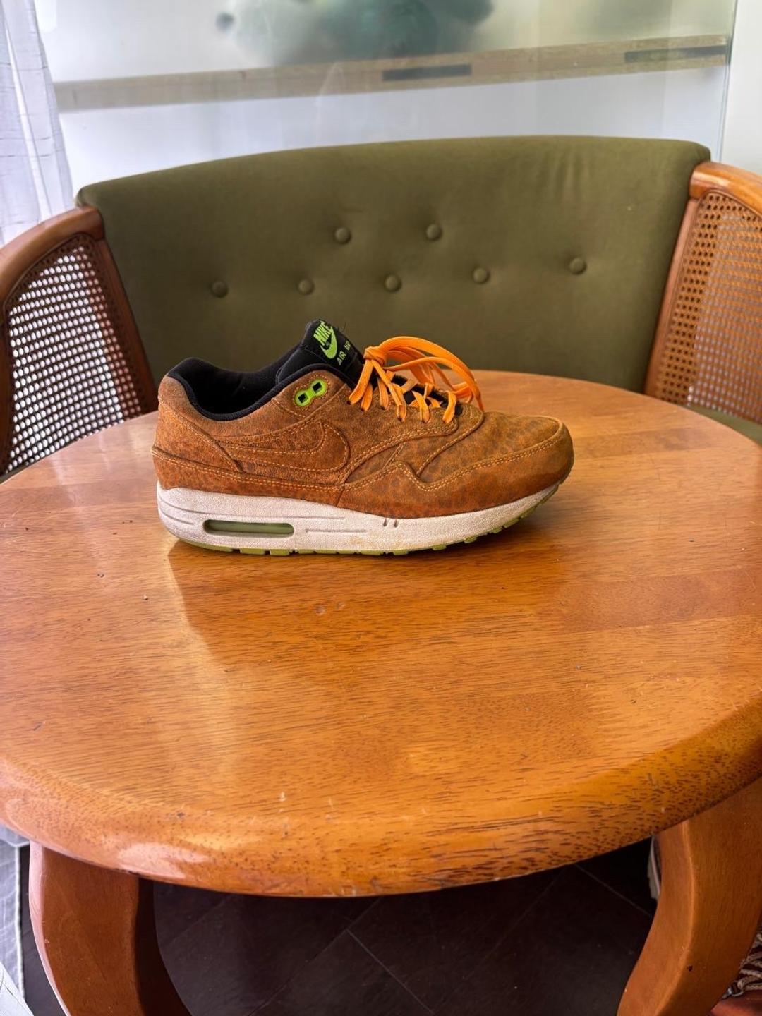 Nike Nike Air max 1 FB Orange Leopard  кроссовки 38 рр — фото 2