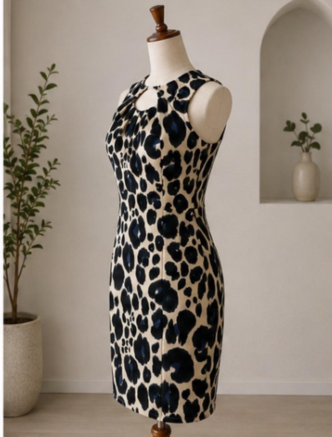Kardashian Kollection Kardashian Kollection Blue Leopard — архивное платье-футляр, модель KK-F12-072 — фото 2
