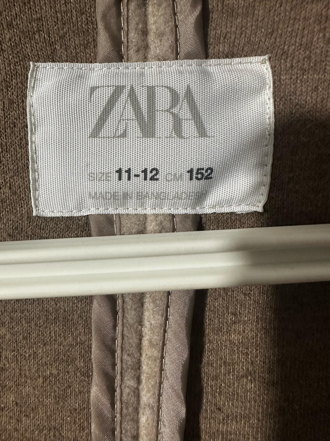 Zara Классическое бежевое пальто — фото 2
