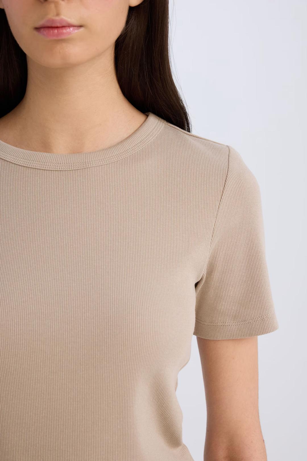 Zara Футболка в рубчик — фото 2