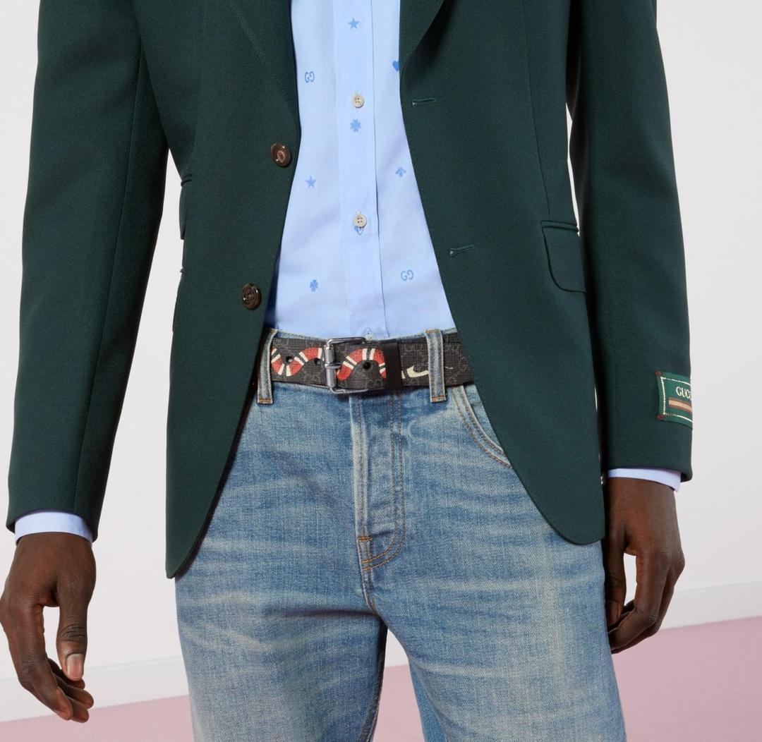 Gucci Ремень Gucci Kingsnake GG Supreme Belt — фото 2