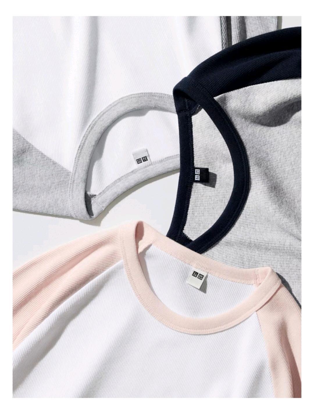 Uniqlo Лонгслив UNIQLO розовый — фото 2