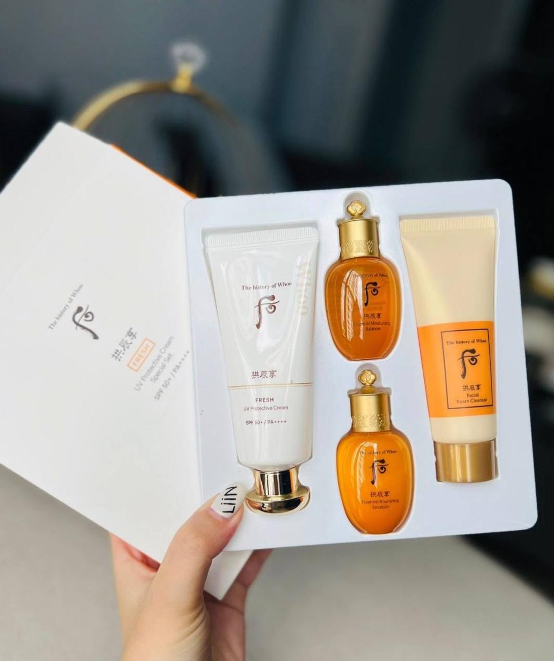 WHO.A.U Набор косметики с SPF кремом The history of Whoo UV Protective Cream Special Set — фото 2