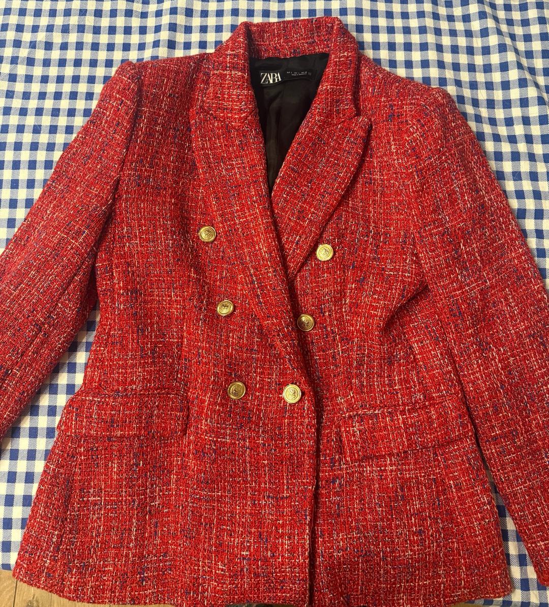 Zara Твидовый пиджак от Зара — фото 2