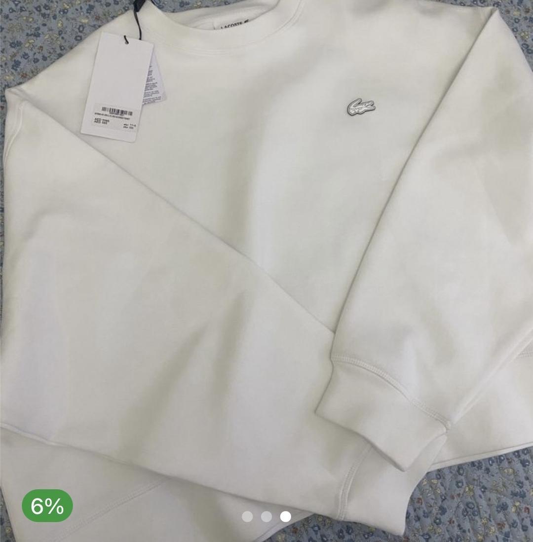 Lacoste Lacoste толстовка белый новый — фото 2