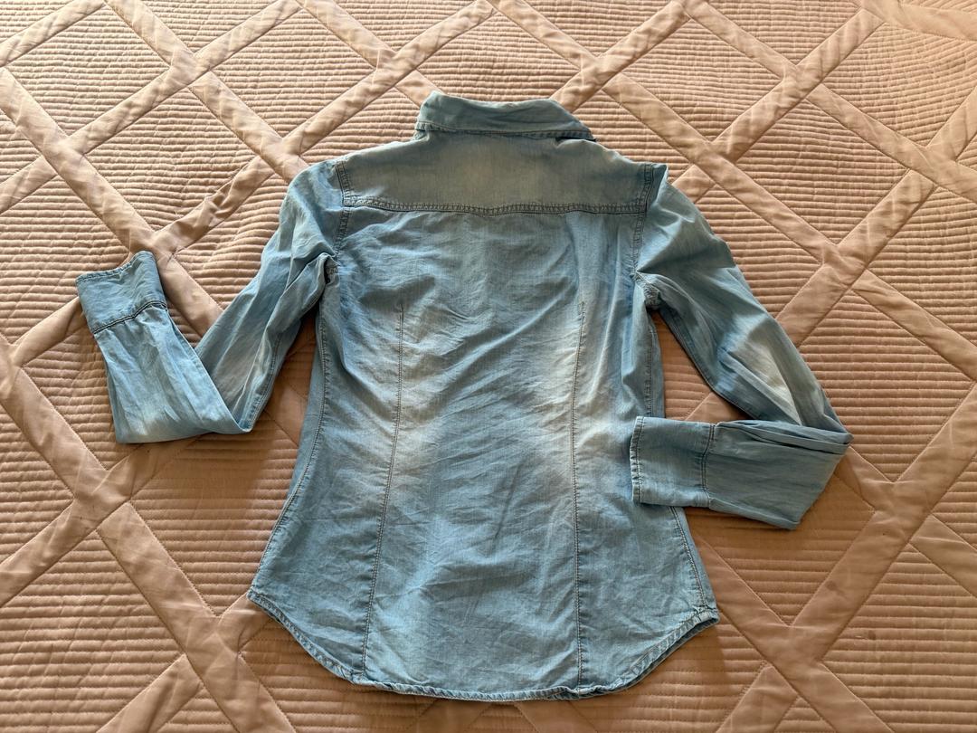Mango Джинсовая рубашка Mango Jeans — фото 2