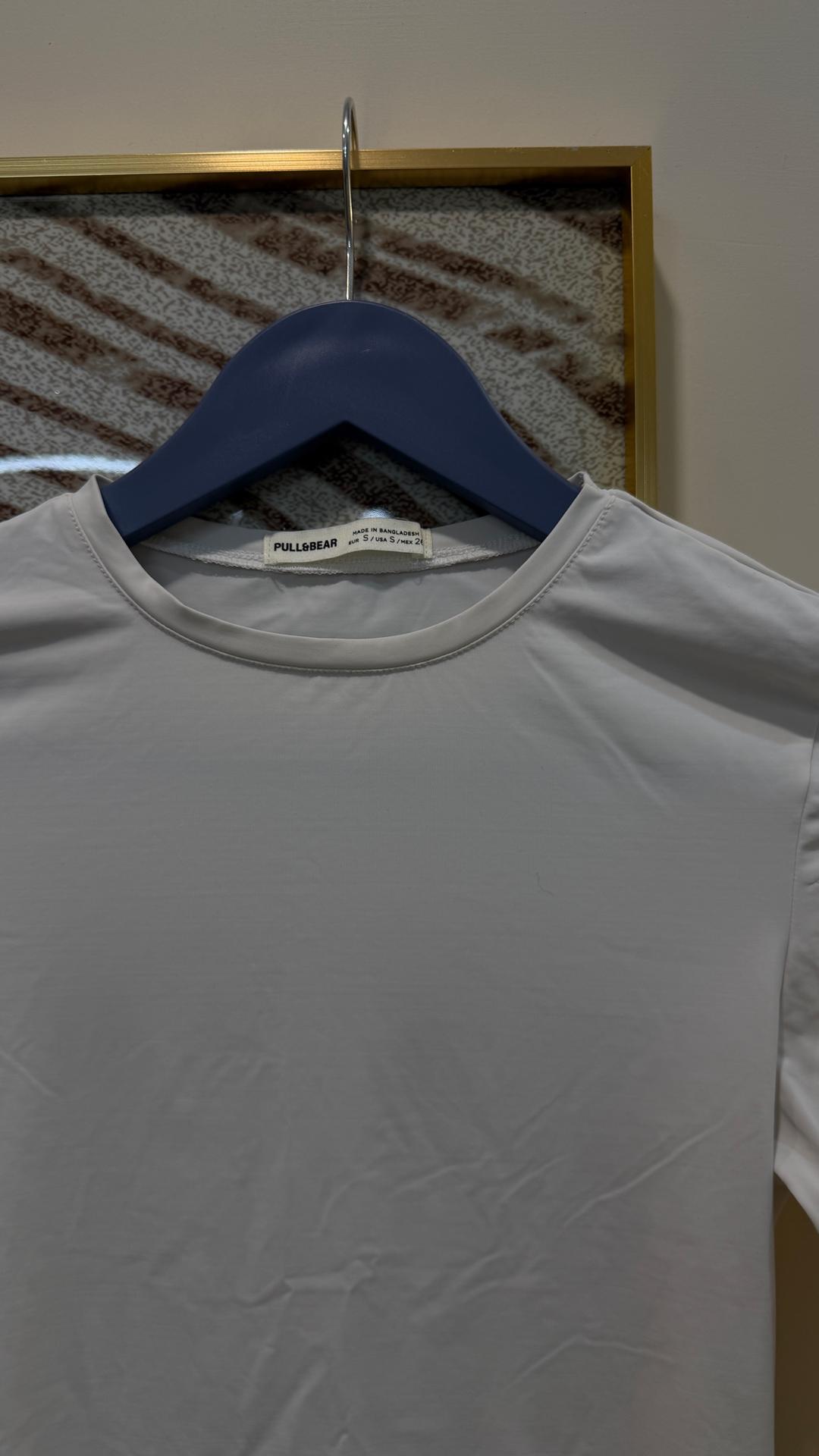 Pull & Bear Лонгслив Pull&Bear размер S в белом цвете состояние хорошее — фото 2