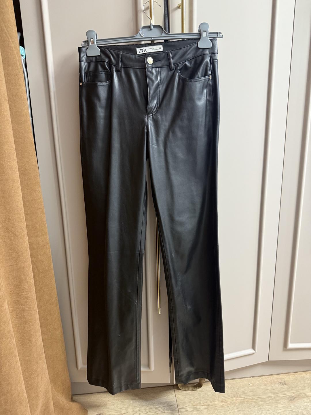 Zara Брюки из эко кожи ZARA — фото 2