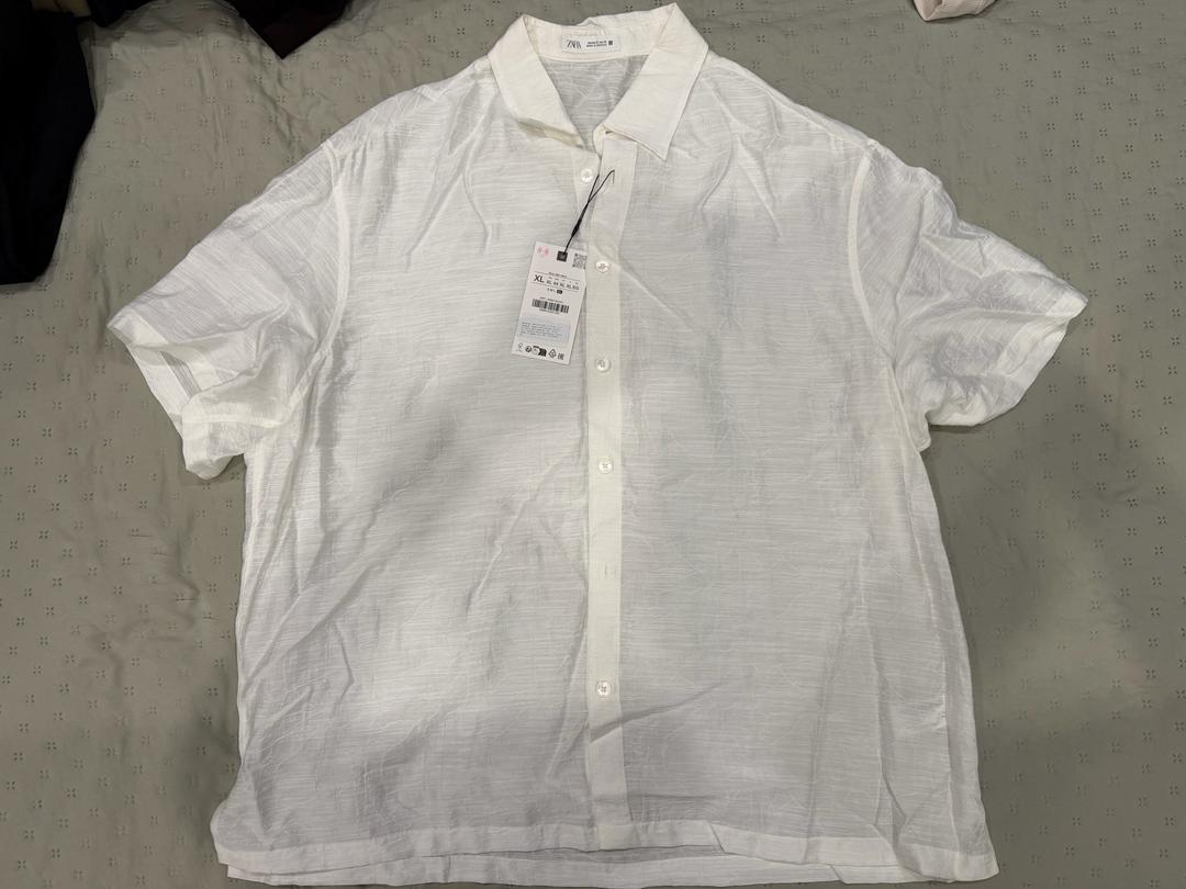 Zara Новая жаккардовая рубашка Zara (XL) — фото 2