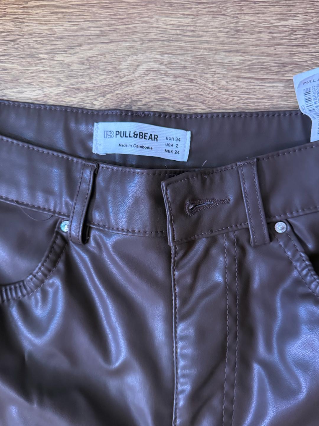 Pull & Bear Брюки из экокожи Pull&Bear — фото 2