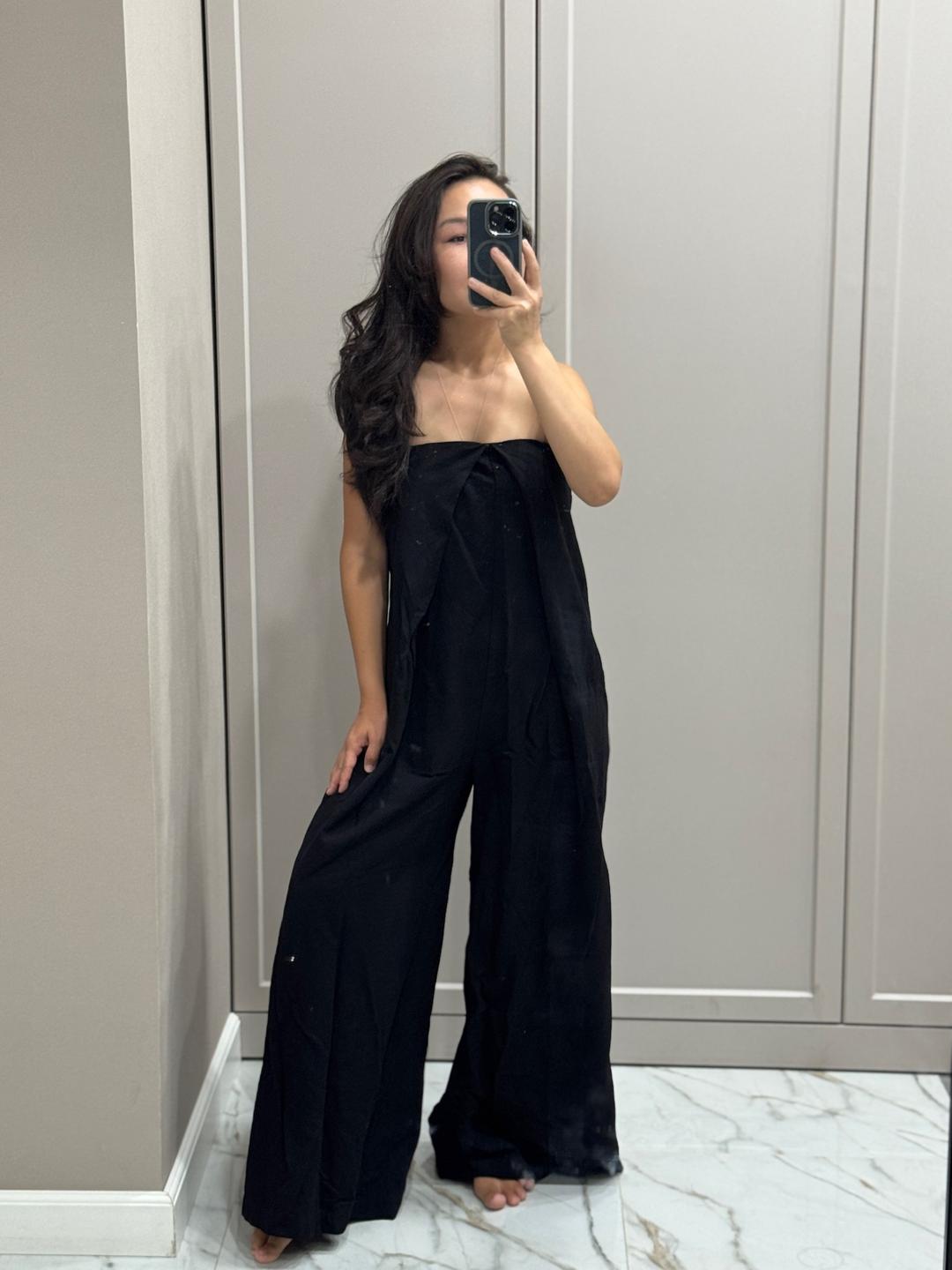 Zara Черный комбинезон Zara — фото 2