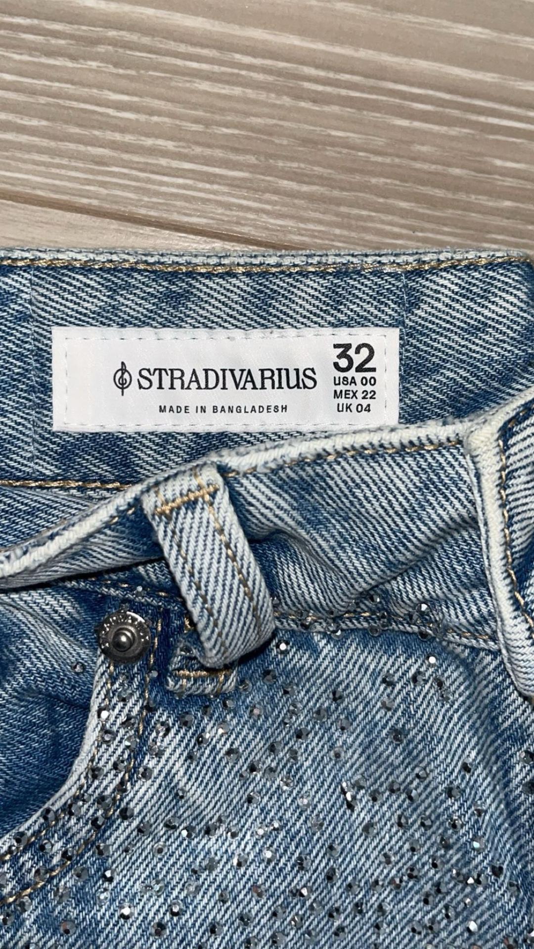 Stradivarius Джинсы со стразами stradivarius — фото 2